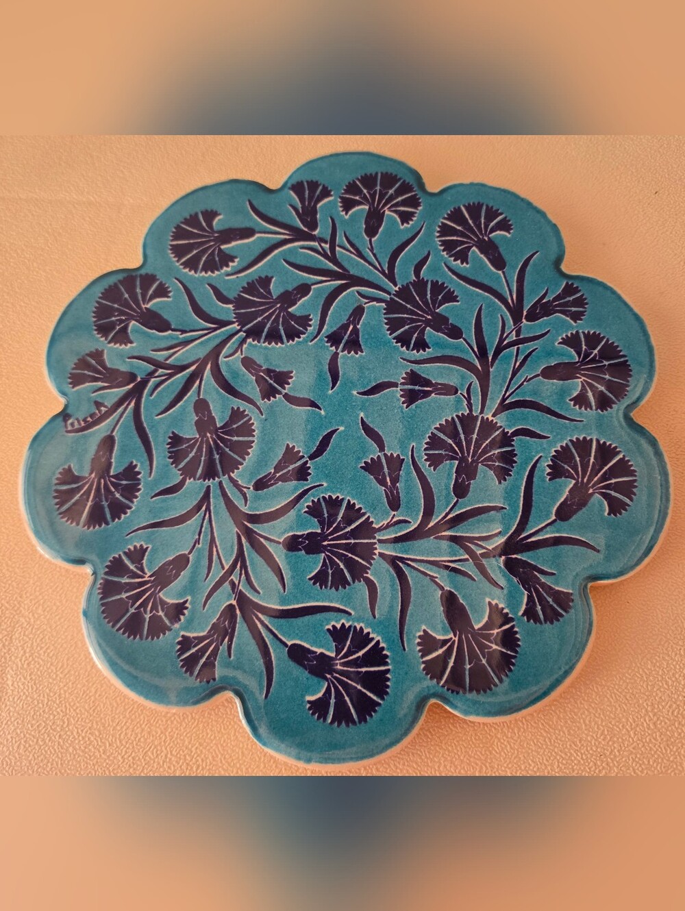 Souvenir De Sevilla Floral Ceramic Hot Plate/ Pad